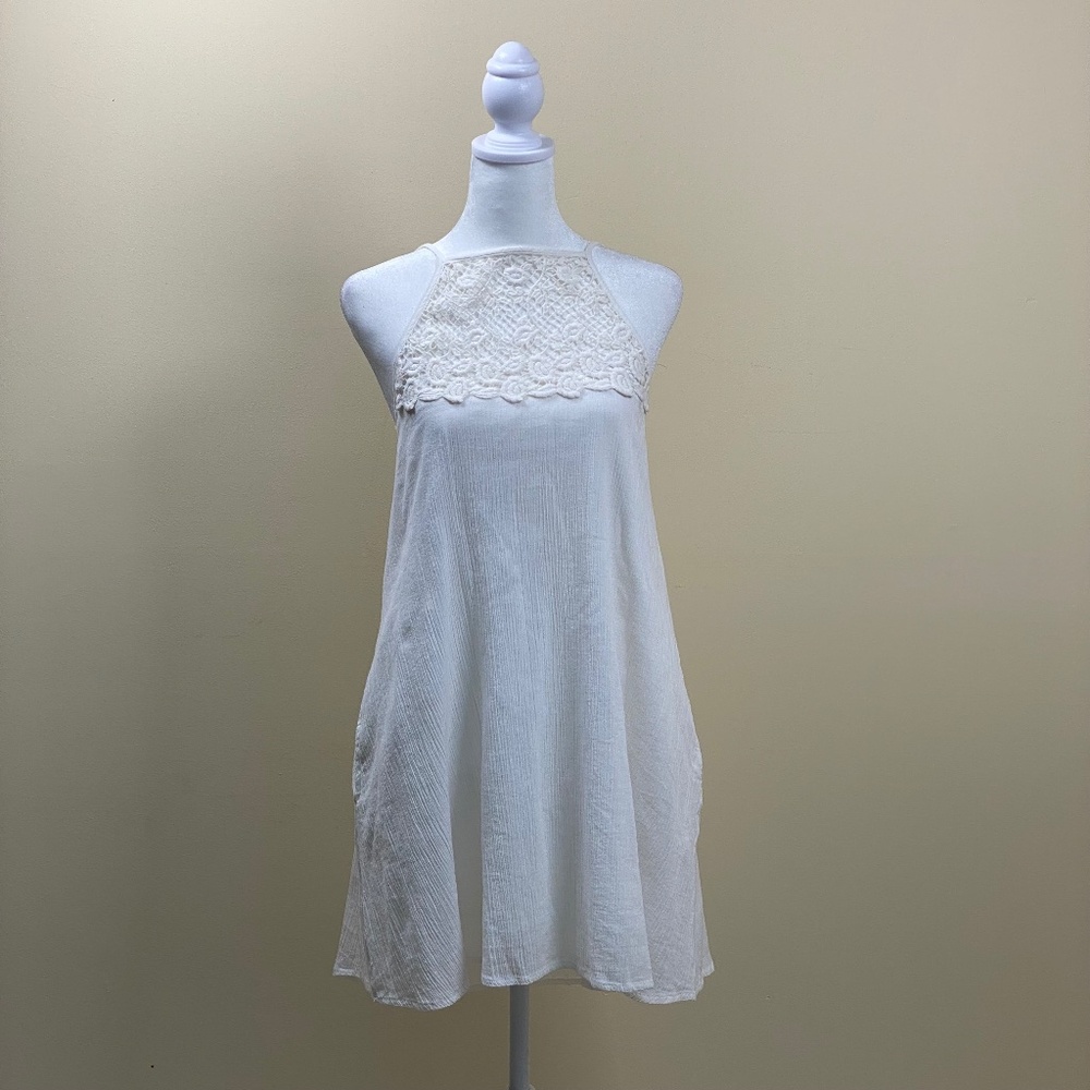 L*SPACE white cotton cover up/dress size L/G.